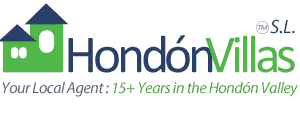 Logo: Hondon Villas. 15 Years the #1 Local Hondon Valley Real Estate Agent